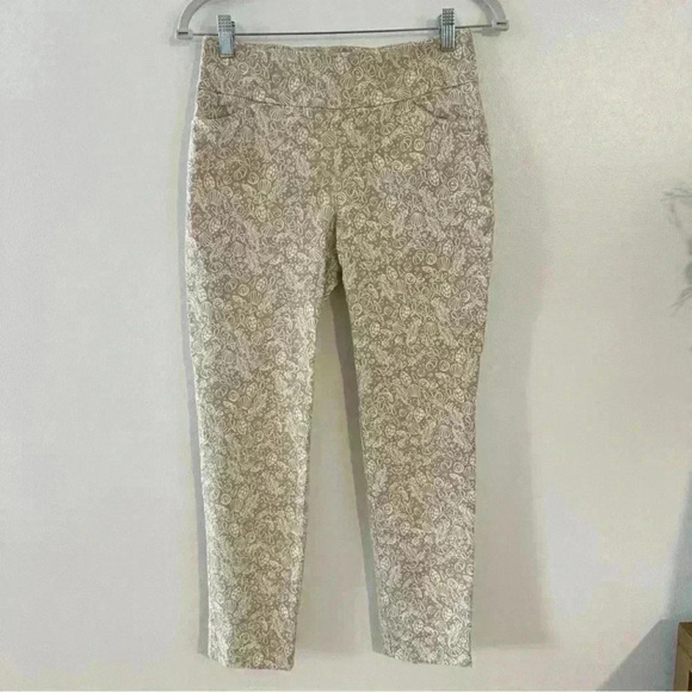 Orvis‎ Skinny Leg Chino Pants Women’s Size 6 Stretch 4 Pockets Floral